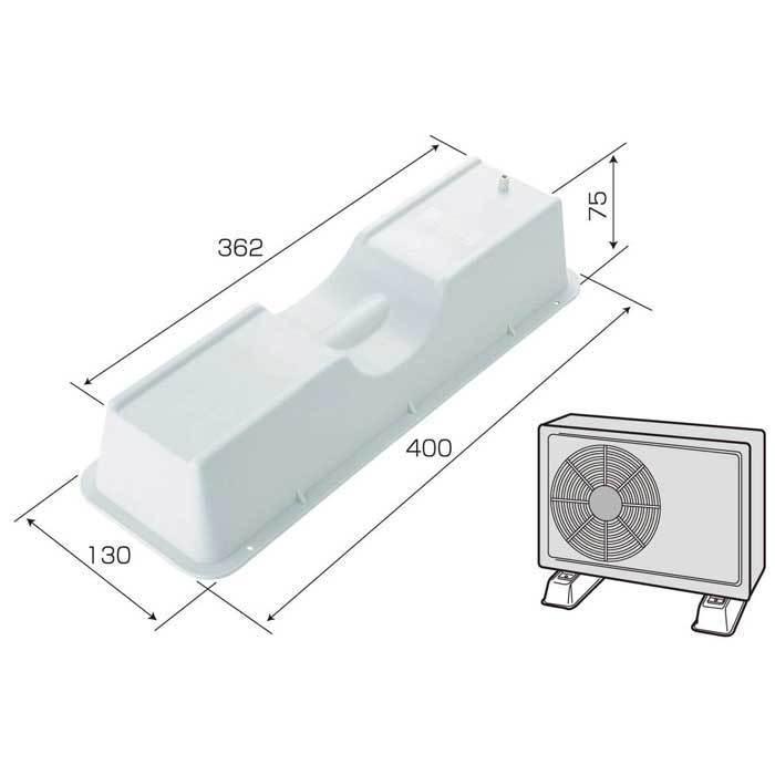輸入 エアコン室外機 樹脂製据付け台 バクマ工業 エアコンブロック
