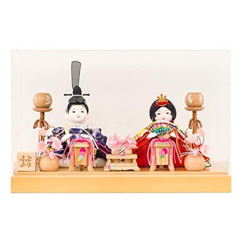 雛人形 コンパクト おしゃれ かわいい ミニ サイズ ぷりふあ 衣 親王 飾り アクリル ケース 飾り 透音 奏 段飾り