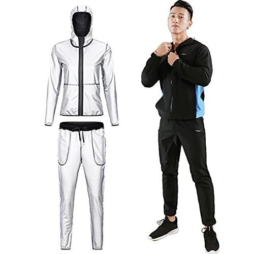 人気定番 ブラック ブルー Xl ランニングウェア 大量発汗 洗濯可 セット 上下 ダイエット メンズ Pro サウナスーツ 世界代表選手も愛用 Smarty Smarty ダイエットウエア サポーター Www Solidarite Numerique Fr