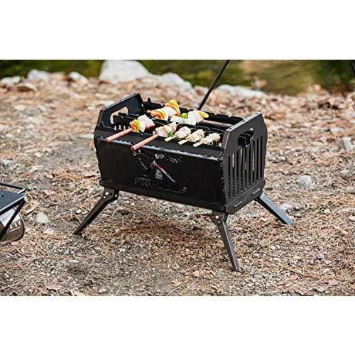 Propworks バーベキューコンロ 焚き火台 アウトドアコンロ 焚火台BBQコンロ 2-4人用 ポータブル グリル&ファイヤーピット 