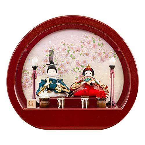 雛人形 コンパクト おしゃれ かわいい ぷりふあ 衣 親王 飾り 伝統和工芸 ケース 飾り 月ノ桜 暦 段飾り