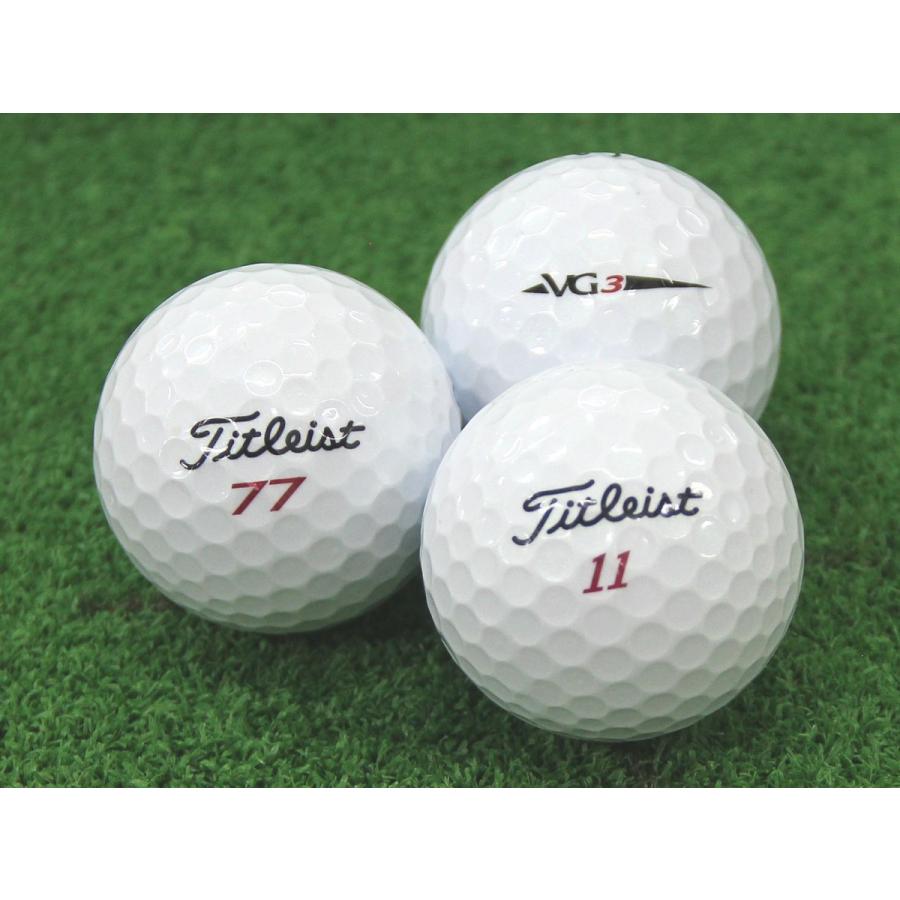 ABランク タイトリスト Titleist VG3 レインボーパール 2018年モデル 30個 球手箱 ロストボール｜tamatebako-ball