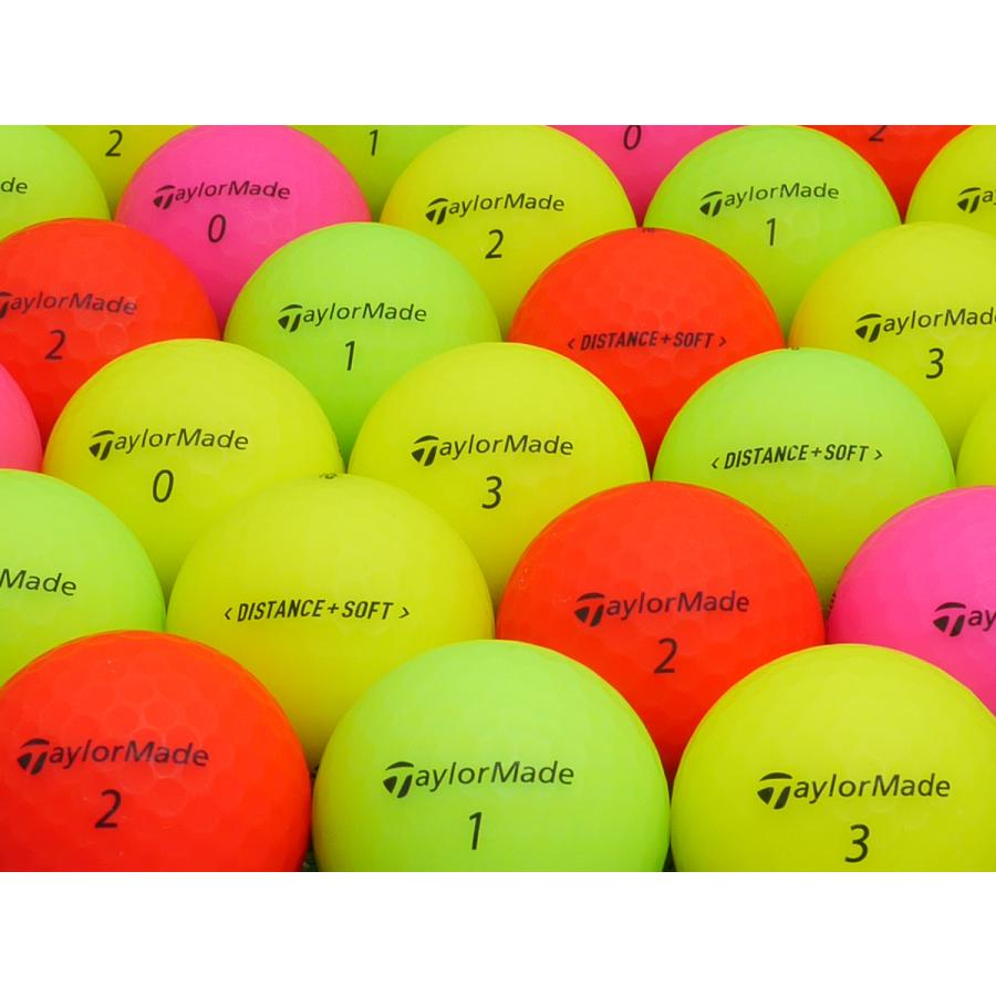 ロストボール ABランク ロゴなし テーラーメイド DISTANCE+ SOFT 2020年モデル マルチカラー 20個セット｜tamatebako-golf