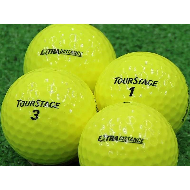 ロストボール Aランク ロゴなし ツアーステージ EXTRA DISTANCE 2014年モデル イエロー 1個｜tamatebako-golf