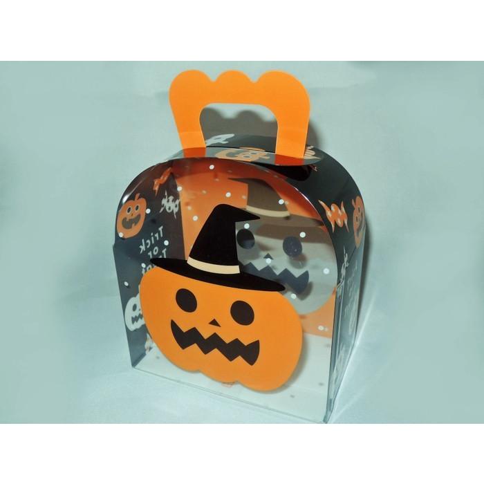 ハロウィンギフトボックス 透明パッケージ プレゼント箱 クリアケース ラッピング用品箱 GB-100 ハロウィン 6 (100枚)の画像