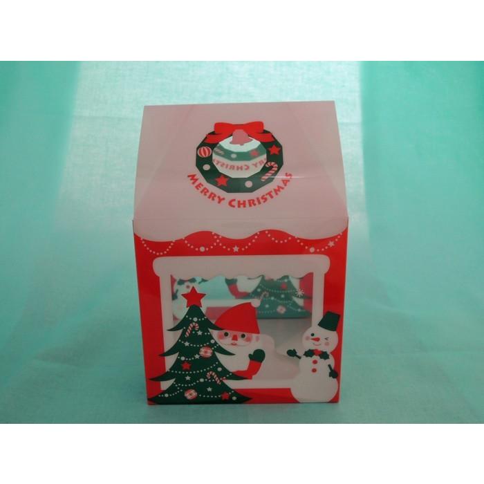クリスマス プレゼントボックス 透明ケース ラッピング箱 Pet クリアケース ギフト用 包装資材 Ms 100 クリスマス 5 10枚 お得セット
