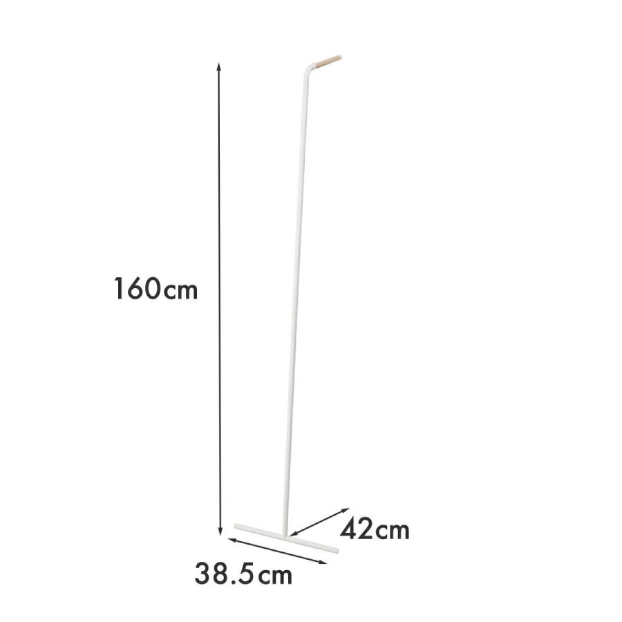 スリムコートハンガー タワー tower 山崎実業 yamazaki 玄関 ハンガーラック コートハンガー 壁掛け 木製 おしゃれ 収納｜tamatoshi｜07