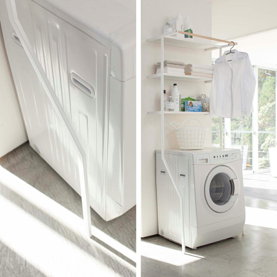 tower 立て掛けランドリーシェルフ タワー 洗面所 収納 洗濯機ラック