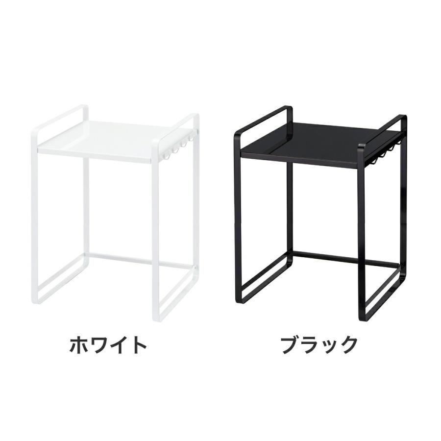 tower 伸縮レンジラック タワー 山崎実業 キッチン収納 レンジ上 電子