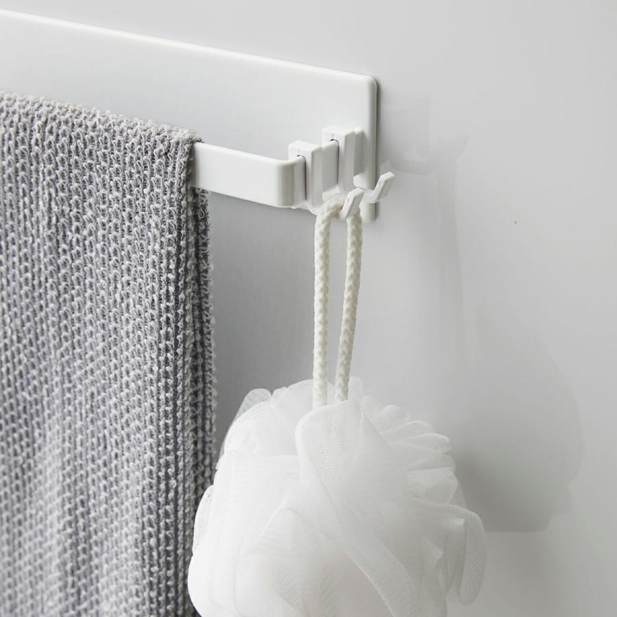 日本正規品 山崎実業 Yamazaki Tower マグネットバスルームタオルハンガー タワー ワイド 幅40cm タオルハンガー タオル掛け おしゃれ 磁石 マグネット バスルーム 収 Discoversvg Com