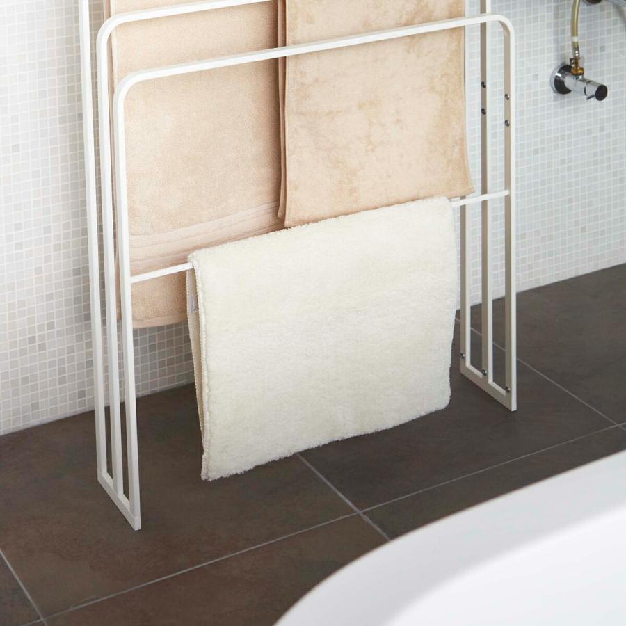 tower 横から掛けられるバスタオルハンガー 3連 タワー 山崎実業