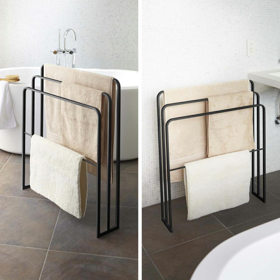 tower 横から掛けられるバスタオルハンガー 3連 タワー 山崎実業