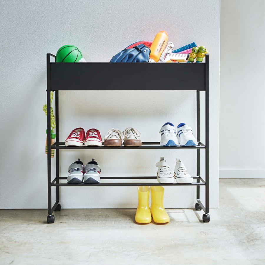 tower キャスター付き 玄関収納ラック タワー 山崎実業 yamazaki 収納