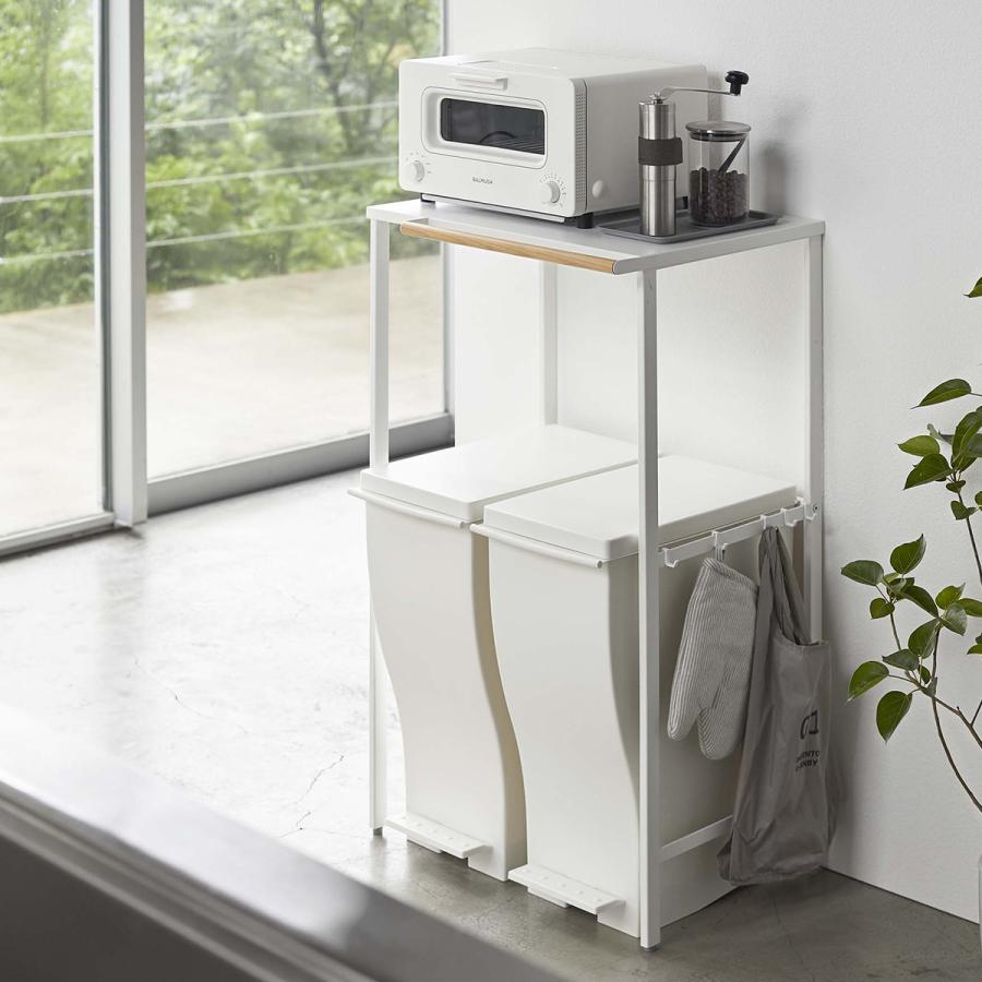 tower ゴミ箱上ラック タワー 山崎実業 yamazaki ごみ箱 キッチン