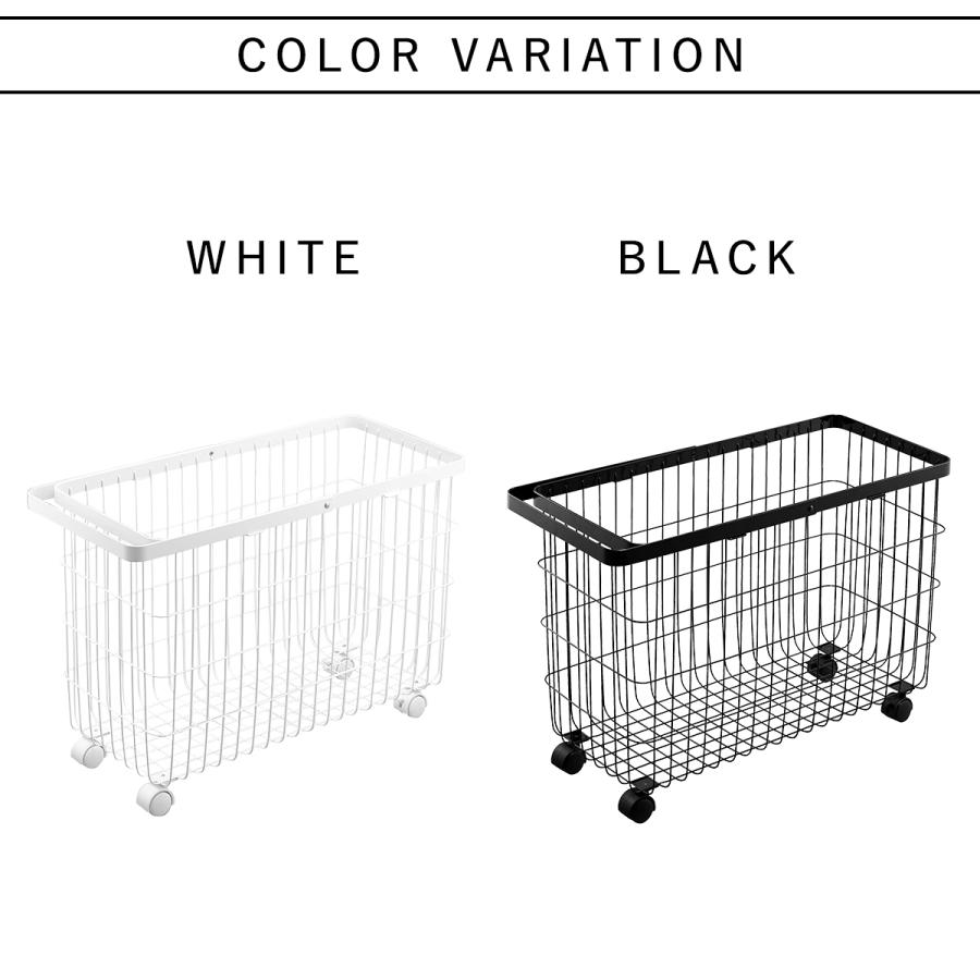 tower ランドリーバスケット タワー キャスター付き ワイド＆ロー 山崎  