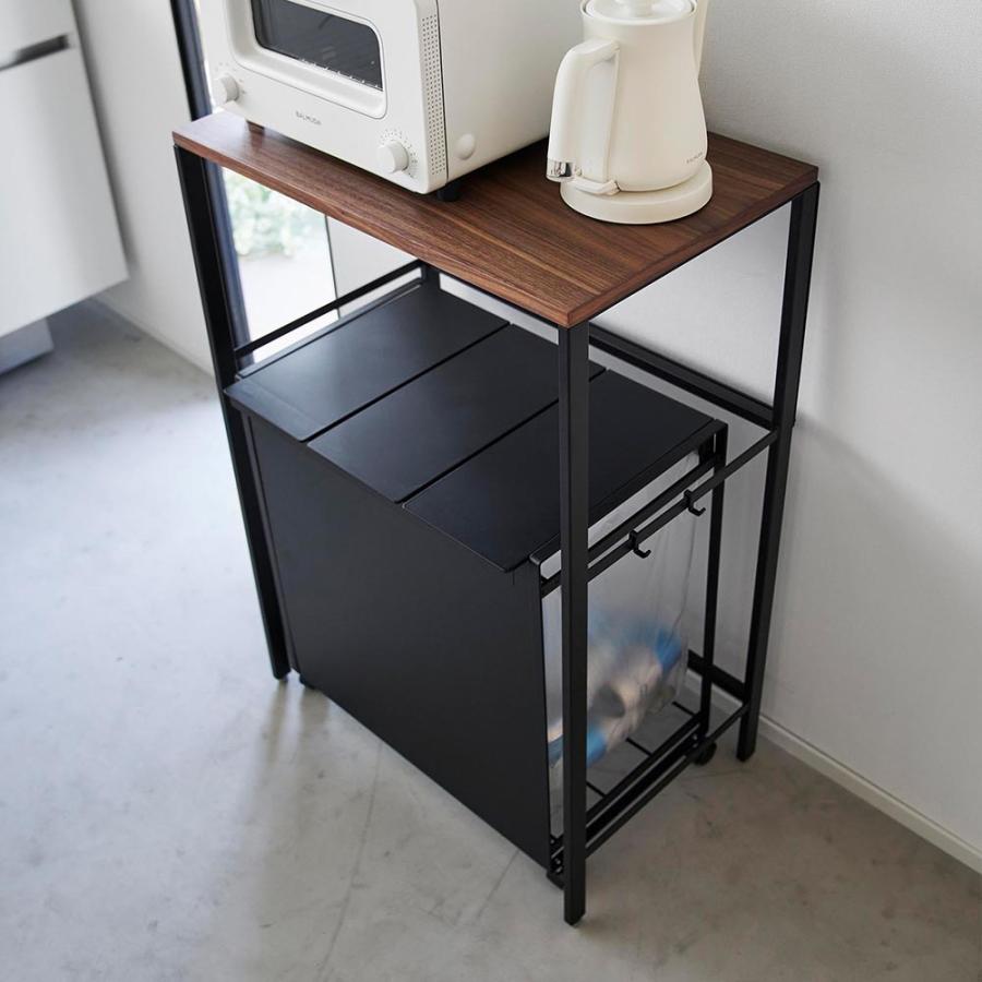 山崎実業 tower ゴミ箱上ラック キッチン収納 tower ｜ 分別ゴミ箱上ラック タワー ｜ 山崎実業