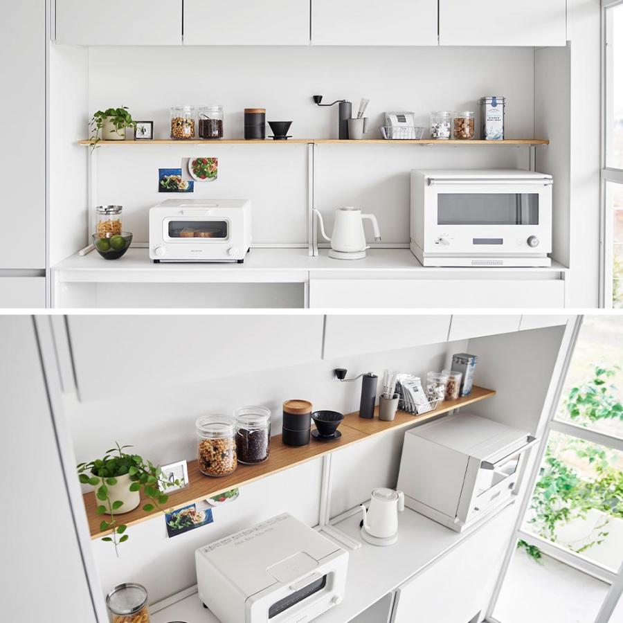 ミルキーコーク  キッチン　カウンター　シェルフ ミルキーコーク キッチン カウンター シェルフ Amazon｜山崎実業