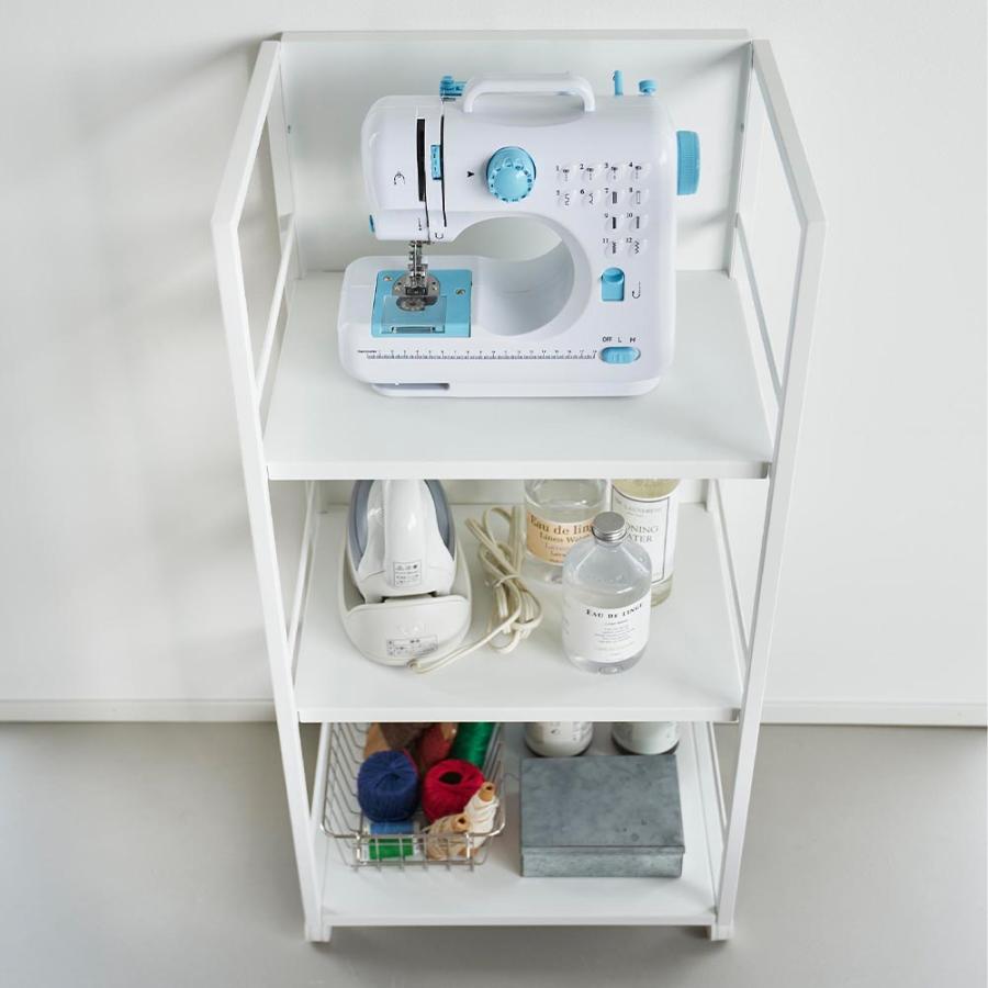 目隠しワゴン タワー L 山崎実業 tower ホワイト ブラック 1419 1420 キャスター付き ワゴン ラック ランドセル 学習机 デスク 横 収納 タワーシリーズ yamazaki | tower | 10