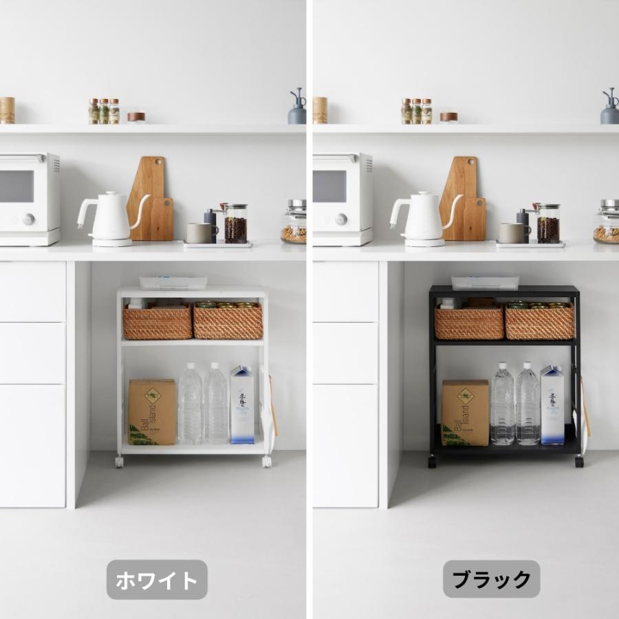 tower 山崎実業 キッチンワゴン スリム 3段 キャスター付き 隙間収納