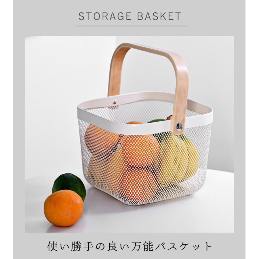 TAMATOSHI 収納かご スチールバスケット 3個 北欧風 小物入れ 収納