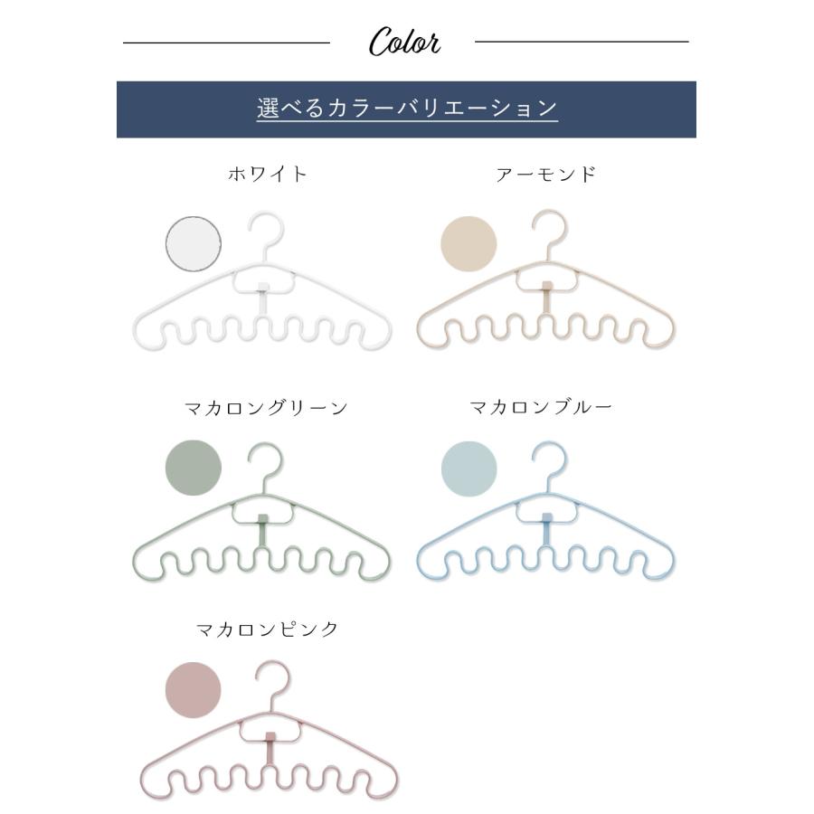 TAMATOSHI 在庫限り特価 ウェーブハンガー 2個セット なみなみハンガー
