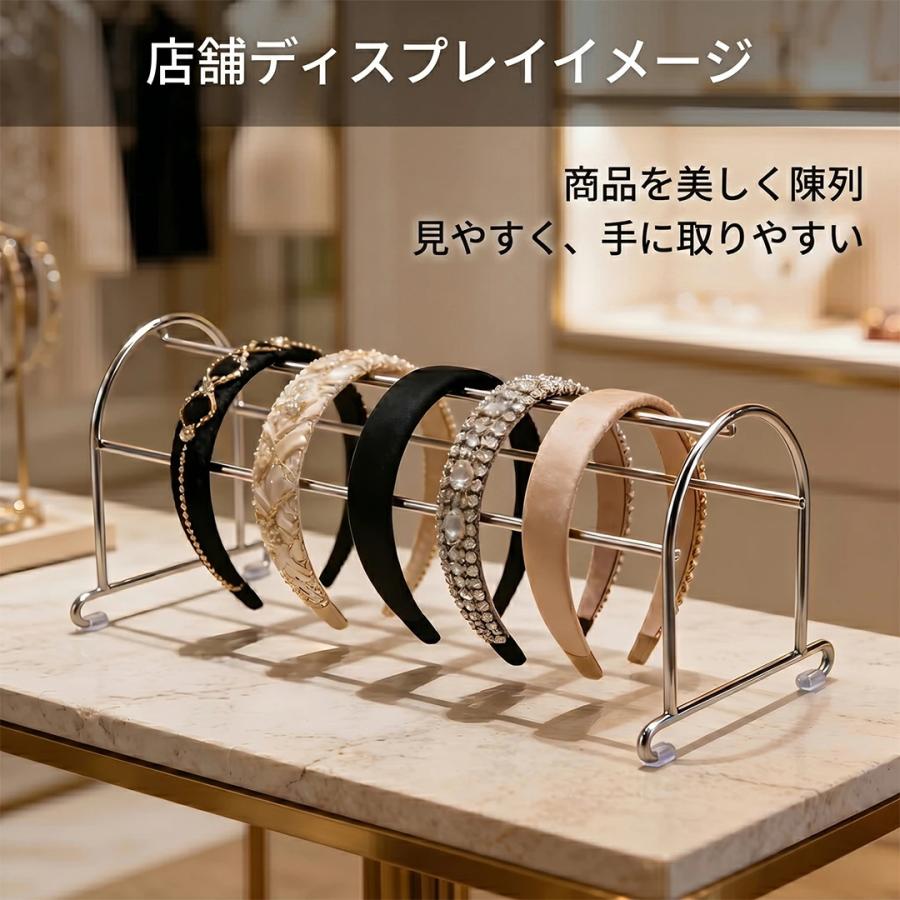 TAMATOSHI カチューシャラック W400 壁掛け スタンド ヘアバンド 収納