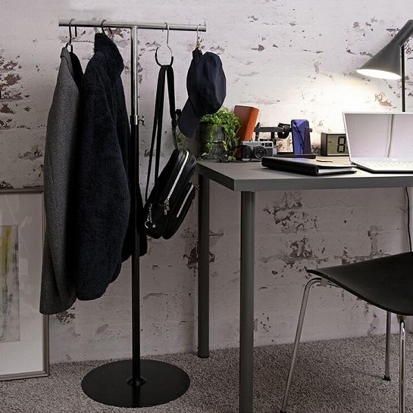 ハンガーラック 幅50cm 黒 ブラック 店舗什器にも♪