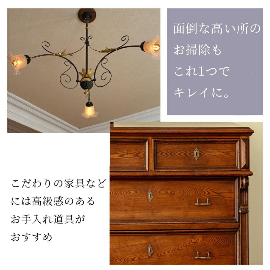 REDECKER（レデッカー） はたき 天井用 80cm 山羊毛 馬毛 天然木 高級 