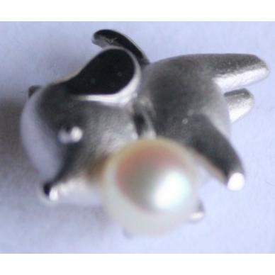 ①新品 天然 本真珠 ワンちゃん 淡水パール ペンダント ブローチ 犬 アニマル ①新品 天然 本真珠 ワンちゃん 淡水パール ペンダント ブローチ