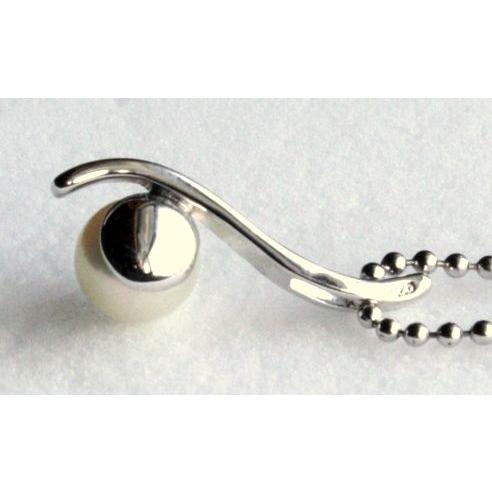 パール ペンダント Sモチーフ　6.5-7ｍｍ　伊勢志摩産　あこや本真珠付 シルバー925　ギフト　プレゼントの画像