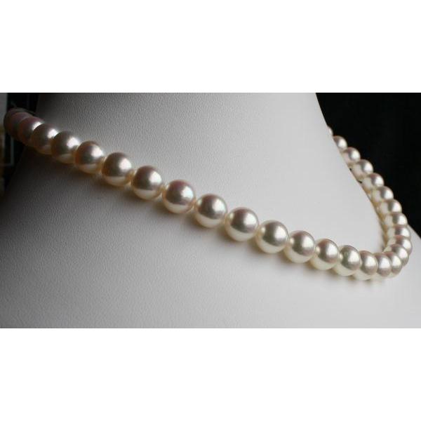 大珠 パールネックレス 8.5-9mm 花珠級 アコヤ真珠 伊勢志摩産 : 真珠