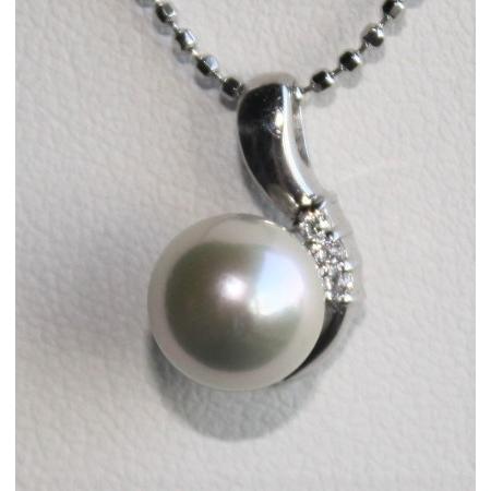 パールペンダント ジルコニア 伊勢志摩産 あこや本真珠6.5-7mm