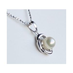 お花の6.5ｍｍパールペンダント シルバー925  伊勢志摩産 あこや本真珠 誕生日プレゼント　レディースアクセサリー　ギフトの画像