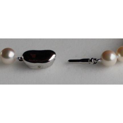 パールネックレス 7.5-8mm アコヤ真珠 ピンクグリーン 伊勢志摩産