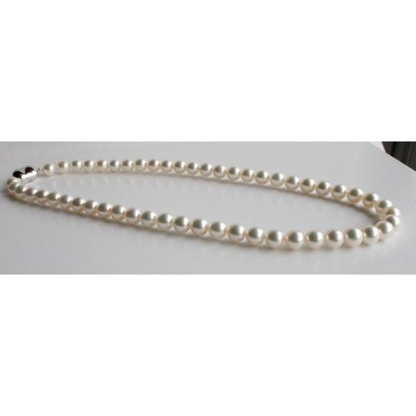 訳アリ　パールネックレス  ホワイト 6.5-7mm 伊勢志摩産 レディースアクセサリー　冠婚葬祭の画像