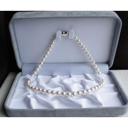 パール ネックレス伊勢志摩産 ホワイトピンク アコヤ真珠 7.5-8mm