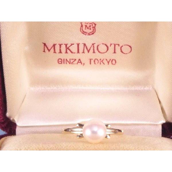 MIKIMOTO ミキモト パール7ミリ ファッション K14 ゴールド リング  