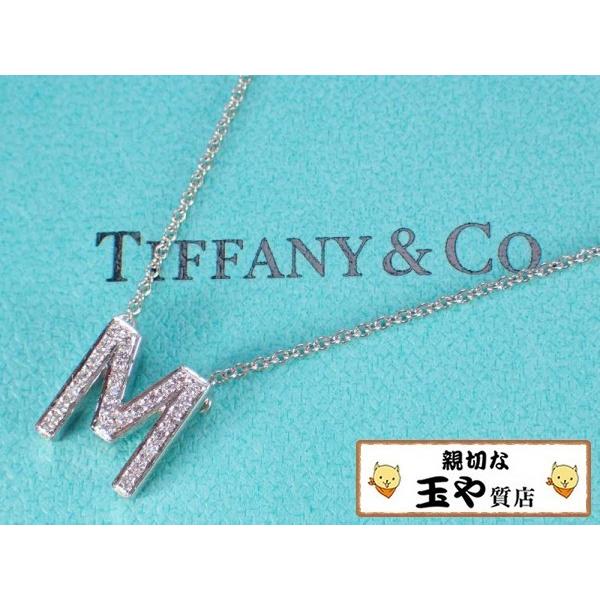 TIFFANY&Co.（ティファニー） ネックレス ダイヤ Mイニシャル