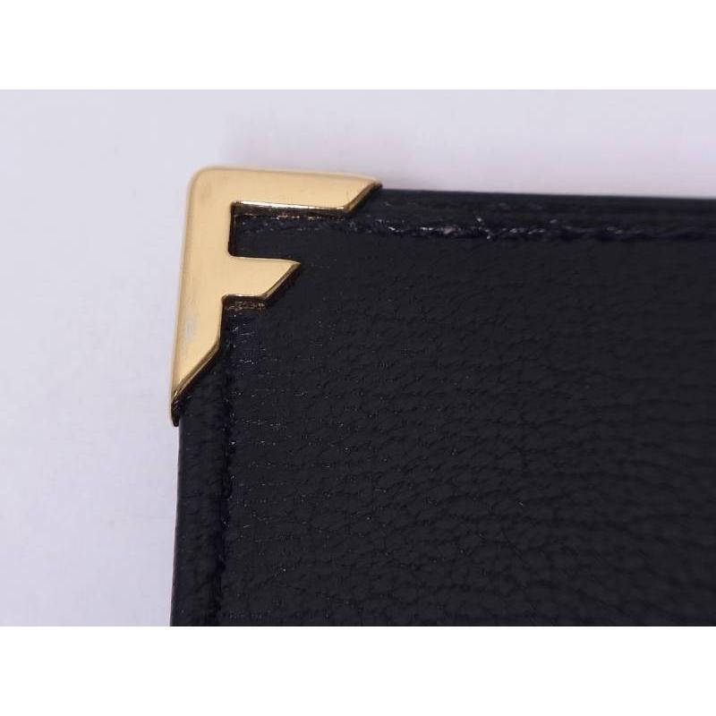 新品Salvatore Ferragamoフェラガモ　レザー長財布　黒　お札入れ FERRAGAMO（フェラガモ） レザー 225656 縦型 二つ折り 長財布 札入れ