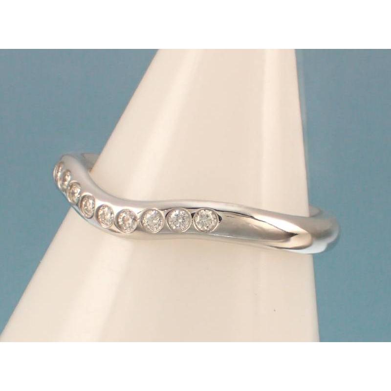 TIFFANY&Co.（ティファニー） ダイヤ9P バンド プラチナ V字 指輪 6号