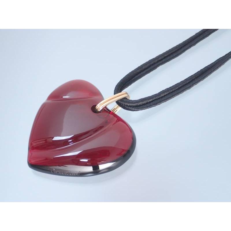 バカラ（Baccarat） クリスタル ハート モチーフ ネックレス ひも