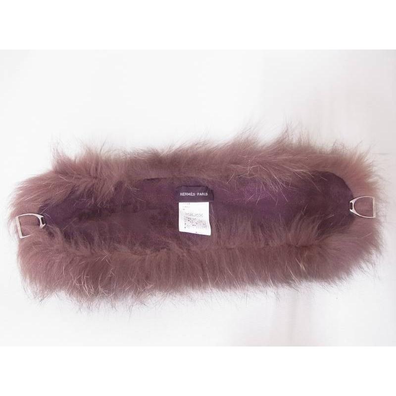 HERMES（エルメス） 新品同様 マフラー ファーカラー 暖かい 防寒