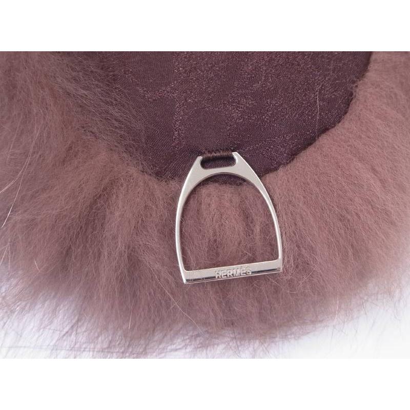 HERMES(エルメス) マフラー - ブラウン ティペット フォックス HERMES（エルメス） 新品同様 マフラー ファーカラー 暖かい 防寒