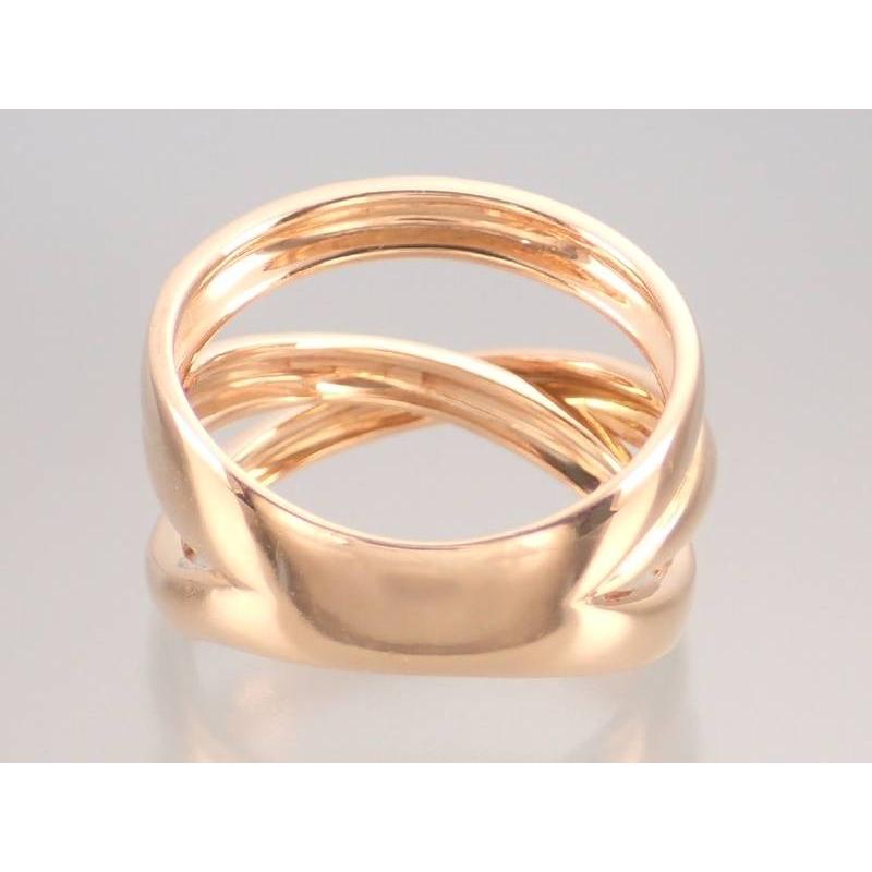 CELINE セリーヌ ロゴ入 K18 3連 リング 12号 新品同様 : 親切な