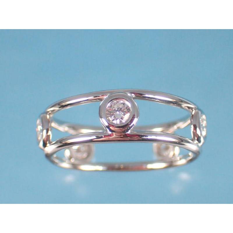 TIFFANY&Co.（ティファニー） 新品同様 ダブルワイヤー ダイヤ5P