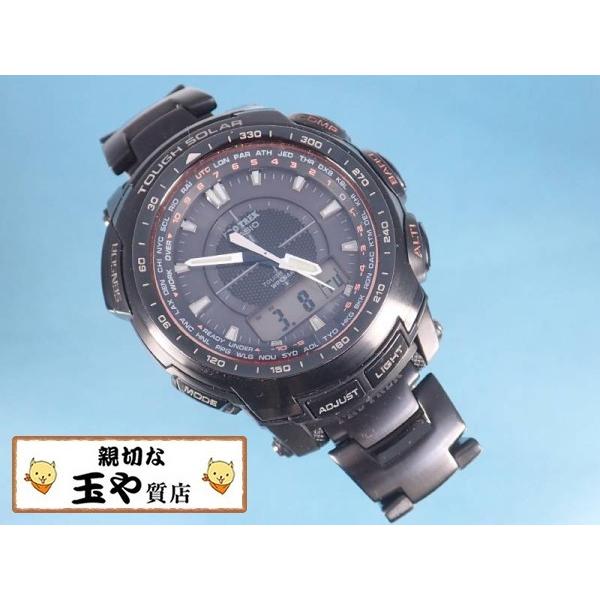 【美品】PROTREK PRW-5100YT 電波ソーラーチタン PRO TREK カシオ プロトレック 電波ソーラー PRW-5100YT メンズ