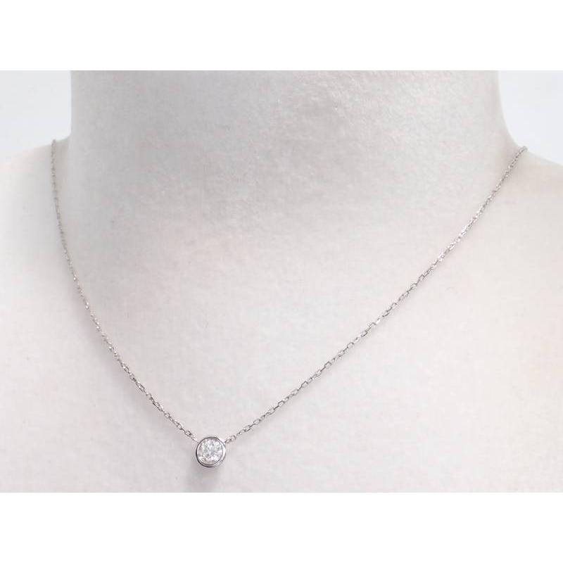 ダイヤ0.331ct 1P ペンダント プラチナ ネックレス 新品同様 : 親切な  