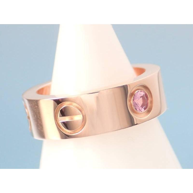 Cartier（カルティエ） ラブリング ピンクサファイヤ1P K18 ピンク
