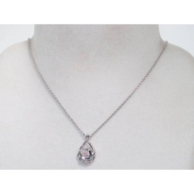 ダイヤ0.29ct ティアドロップ ペンダント プラチナ ネックレス 新品 