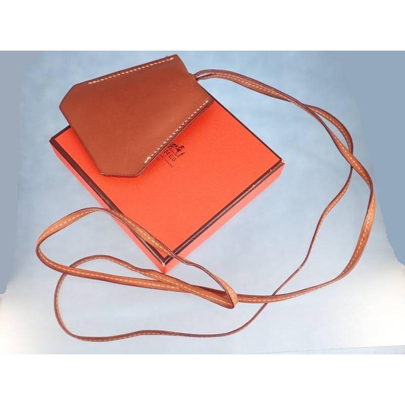 HERMES（エルメス） クロシェット C刻印 キーリング カーフ ブラウン